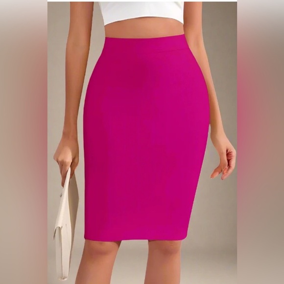 Express Dresses & Skirts - Express Bodycon Fuchsia Pencil Skirt